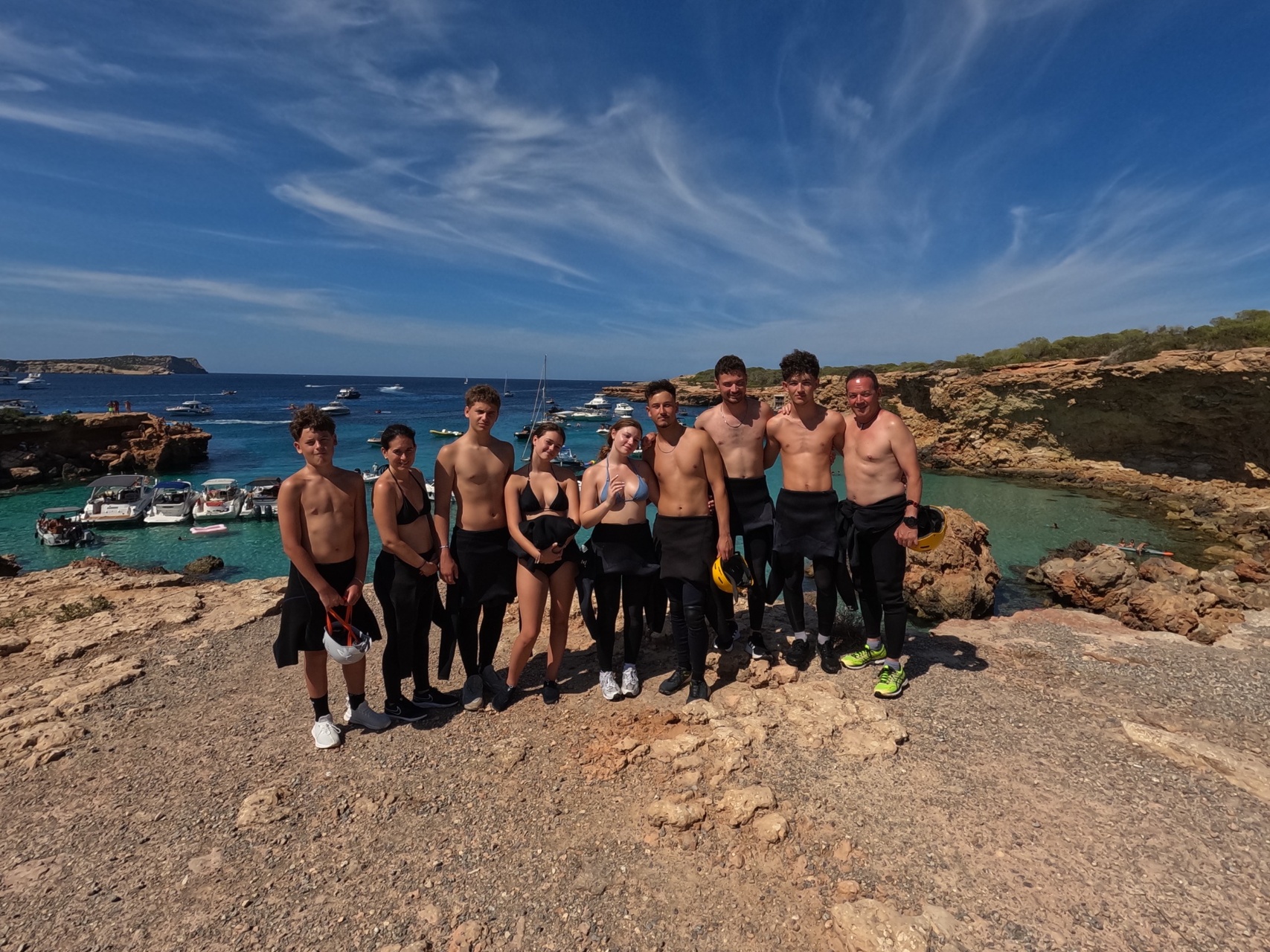 Coasteering en Cala Comte